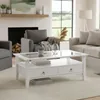 Inter Link Couchtisch Provence 2 Schubladen Glas Kiefer Produktbild-Vorschau 2