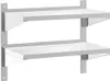 vidaXL Wandregal mit 2 Böden 75x40x60 cm Silbern Edelstahl Produktbild-Vorschau 1