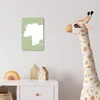 Wanddeko 20x30 cm - Kinder Dino - Triceratops - Grün, Produktbild-Vorschau 3