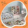 Relaxdays Kinderregal, HxBxT: 80 x 82 x 26 cm, 4 Fächer, 3 Produktbild-Vorschau 3