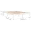 vidaXL Massivholzbett Weiß Kiefer 200x200 cm Voir les images du produit 8
