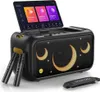 A karaoke machine with a tablet screen, two microphones, and a strap. Anteprima dell’immagine prodotto