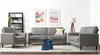 Kaci | 2-Sitzer Sofa in Leinenoptik Grau Produktbild-Vorschau 1