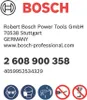 A label with Bosch branding, product information, and safety icons. Produktbild-Vorschau