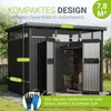 Juskys Metall Gerätehaus Luzern 7,8 m² - wetterfest & Produktbild-Vorschau 5