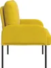 vidaXL Sofas mit Kissen 55cm Gelb Sperrholz Produktbild-Vorschau 5