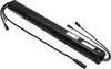 A black cylindrical battery pack with cables attached, lying on a white background. Produktbild-Vorschau