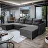 Masseno Ecksofa VERNI mit Schlaffunktion U-Form, Sofa mit Produktbild-Vorschau 1