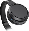 A close-up, angled shot of a black Philips over-ear headphone. Voir les images du produit