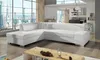 Rohová pohovka Porto 278 x 217 cm Bílá (imitace kůže) Náhled obrázku produktu 1