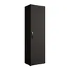 A tall, narrow black cabinet with a single door and a silver handle, presented against a white background. Produktbild-Vorschau
