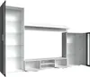 A modern media wall unit with shelves and cabinets, displayed against a white background. Náhľad obrázku produktu