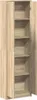 An open wardrobe with shelves, shown from the front. Produktbild-Vorschau