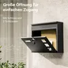 Wiltec Briefkasten V12 schwarz 362 x 115 x 315 mm, Produktbild-Vorschau 5