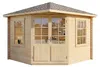 Alpholz 5-Eck Gartenhaus Monica aus Massiv-Holz, Gerätehaus Produktbild-Vorschau 10