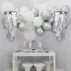 Decorazione da soffitto lampadario in lamina d'argento Anteprima dell’immagine prodotto 8