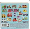 The image shows the back of a Vilac toy box featuring various colorful magnets of vehicles and transportation. Produktbild-Vorschau