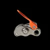 Sicherungsgerät Birdie von Beal; silberne Metallbasis mit orangefarbener Sicherungshebel. Produktbild-Vorschau