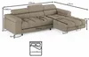 ECKSOFA CLOUD : Canapé d'angle en velours, convertible avec Voir les images du produit 4