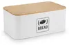 Relaxdays Brotkasten, Bambusdeckel, Metall, HxBxT: 13,5 x Produktbild-Vorschau 10