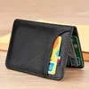 Mini Kartenetui aus Kunstleder, dünnes Portemonnaie für 10 Produktbild-Vorschau 1