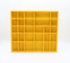 Woodweaver | Etagère en bois jaune 28 compartiments Voir les images du produit 2