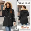 Dames Winter Parka met Kap en Fleece Voering Productafbeelding-voorbeeld 2