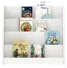 Bücherregal BRUNO 4 Fächer aus Massivholz - weiß Montessori Produktbild-Vorschau 4