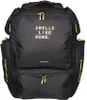 A black and yellow backpack with text on the front. Náhľad obrázku produktu
