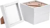 5x weiß 6 "x 6" 3D Box Fotorahmen - stehendes hängendes Produktbild-Vorschau 1
