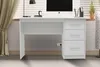 Bureau Mateo 121x60x75cm avec trois tiroirs - blanc Voir les images du produit 3