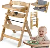 NUKIDO höhenverstellbarer Hochstuhl Babystuhl aus Holz Produktbild-Vorschau 2