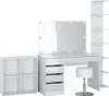 Tavolino da toilette Vicco Sherry Bianco con specchio, Anteprima dell’immagine prodotto 1