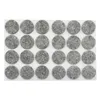 A sheet of round, gray felt furniture pads. Produktbild-Vorschau