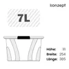 KONZEPT 7L Aufbewahrungsbox mit Deckel 3er Set, sicher Produktbild-Vorschau 2