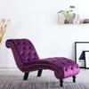 vidaXL Chaiselongue Lila Samt Produktbild-Vorschau 2