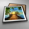 Gerahmtes Poster - Schwarzer Rahmen - See Sonnenuntergang Produktbild-Vorschau 3