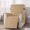 A beige slipcover is shown on a recliner chair. Anteprima dell’immagine prodotto