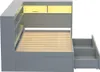 Sweiko Massivholzsofa 90x200 cm, Mit Ablagefächern, Bett Produktbild-Vorschau 8