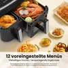 Doppelkammer-Heißluftfritteuse 10L (4L+6L) mit Produktbild-Vorschau 6