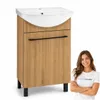 paplinskimoebel badezimmerschrank mit waschbecken 50 x 40 x Produktbild-Vorschau 3