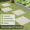 COSTWAY 8er Set Trittsteine 39,5x39,5cm mit Bodenpfählen, Produktbild-Vorschau 4