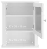 Armoire de salle de bain Relaxdays, suspendue, 3 Voir les images du produit 5