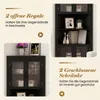 Mobiletto da cucina COSTWAY, pensile angolare con 4 ante in Anteprima dell’immagine prodotto 7