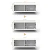 AX LIVING Lowboard TV Kommode 3x100 Barvo Weiß Produktbild-Vorschau 5