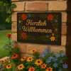 Blechschild AstraDesign 20x30 cm „Herzlich Willkommen“ – Produktbild-Vorschau 2