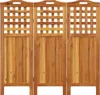 vidaXL 3 ks Paraván 121,5x2x115 cm Masivní dřevo Akácie Náhled obrázku produktu 5