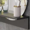 Specchio bagno Vicco Elyra Nero 50 x 54.5 cm con ripiano, Anteprima dell’immagine prodotto 4