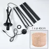Dello Stehlampe aus Metall/Rattan in Schwarz/Natur Produktbild-Vorschau 5