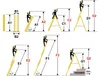 Drabina aluminiowa 3x7 wielofunkcyjna na schody HIGHER Podgląd zdjęcia produktu 4
